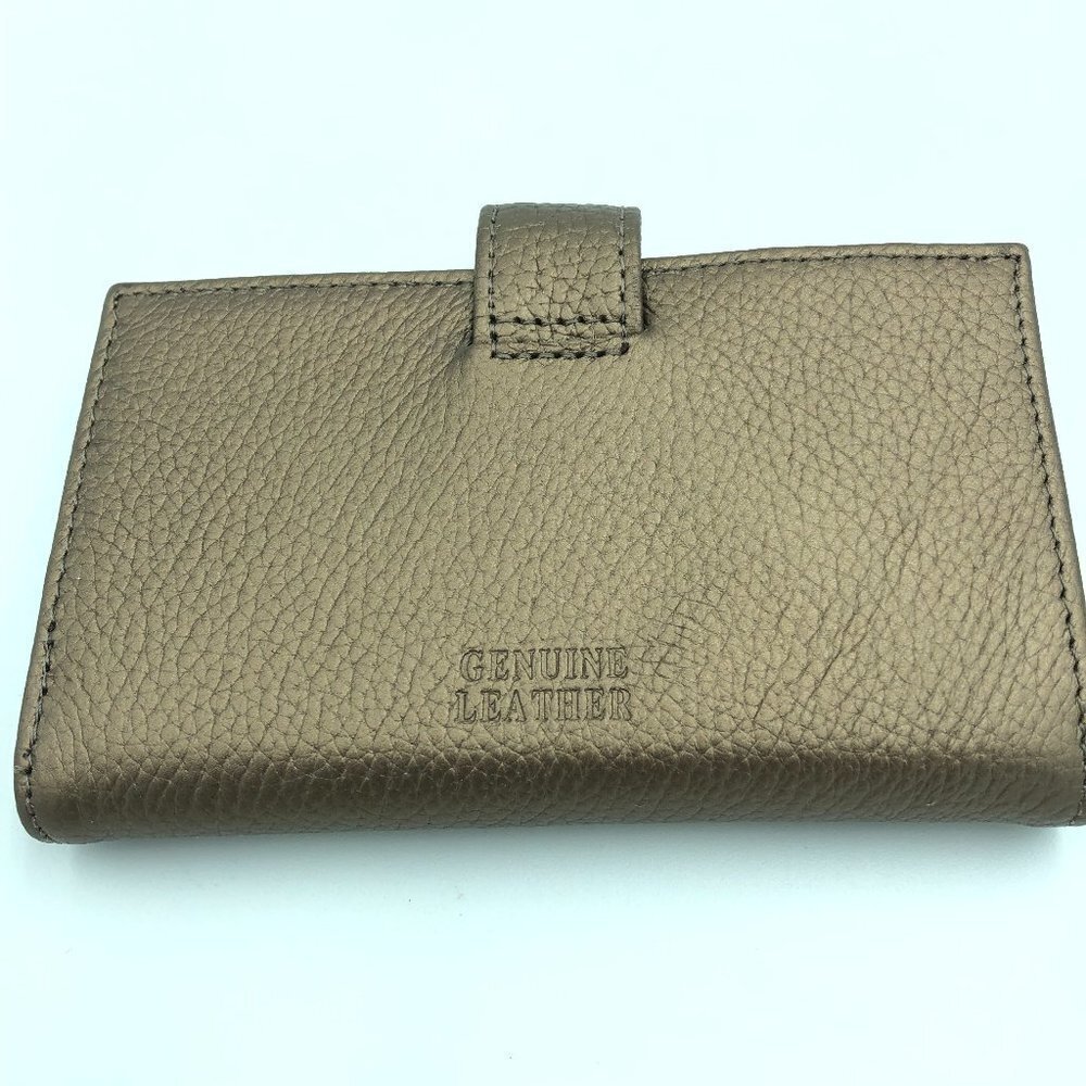 Gold Color Leather Wallet